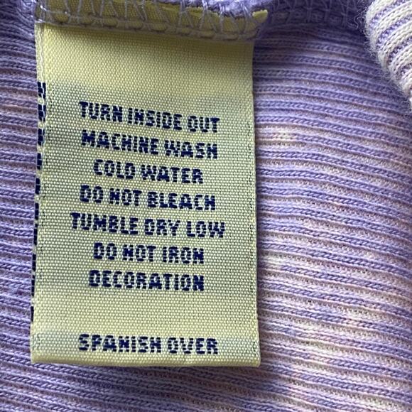 RTB Real Tough B itch Purple Tank Top Medium Embellished Graphic Ribbed Cotton - Picture 12 of 13